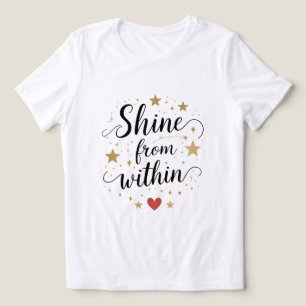 Leuchte von innen her Zitat der himmlischen Selbst Tri-Blend Shirt