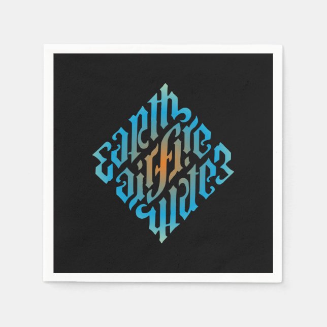 Leuchtelemente Serviette (Vorderseite)