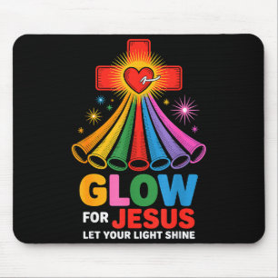 Leuchten für Jesus Christlicher Glaube Mousepad