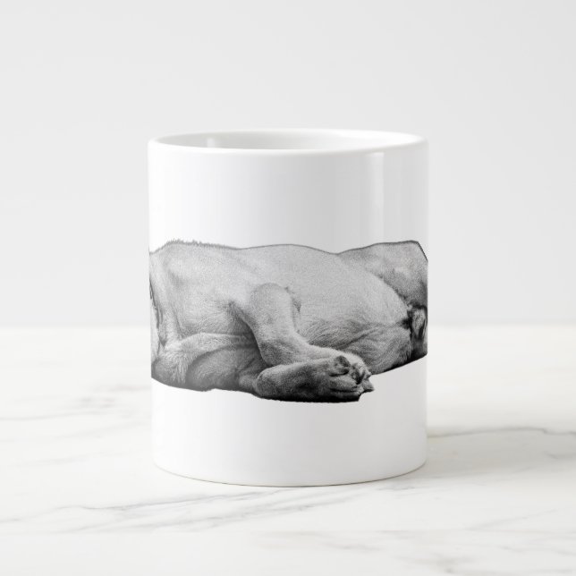 Leuchten nach unten, Haus Behalten Jumbo-Tasse (Vorderseite)