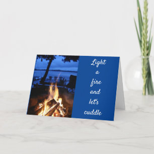 LEUCHTEN SIE EIN FEUER "UND LASS'S CELEBRATE" UNSE KARTE