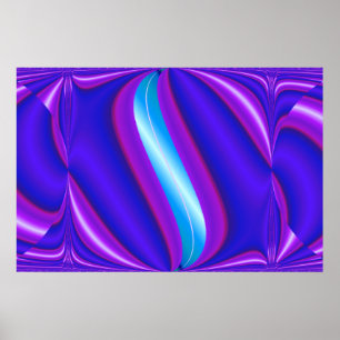 Leuchtend Blau Poster