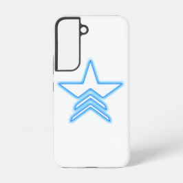 Leuchtend blaue Stern Commander Samsung Hülle Samsung Galaxy Hülle