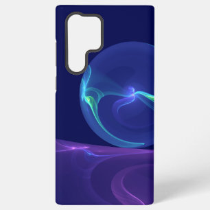 Leuchtend blaue violette Traum-Abstrakte Fraktal-K Samsung Galaxy Hülle