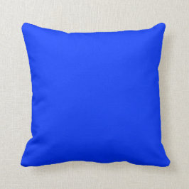 leuchtend blaues Kopfkissen Kissen