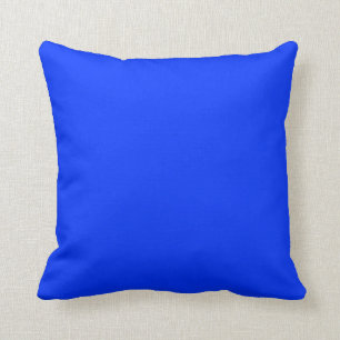 leuchtend blaues Kopfkissen Kissen