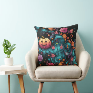 LEUCHTEND BUNTE HALLOWEEN-THEMENSZENEN KISSEN