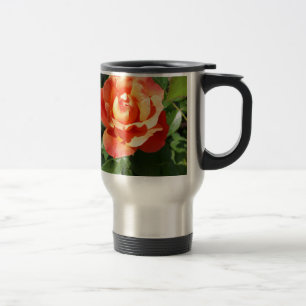 leuchtend gelbe Rose Reisebecher