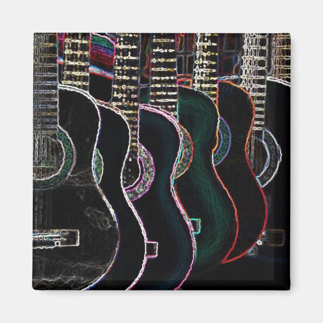 leuchtend GETARZ Magnet (Vorne)