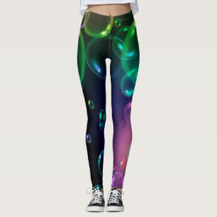 leuchtend kühn klingende Blasenentstehung Leggings