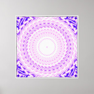 Leuchtend violette Kreismuster Leinwanddruck