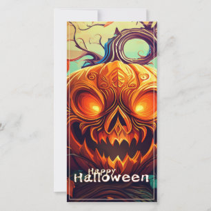 Leuchtende Augen Jack-o-Lantern Halloween Kunst