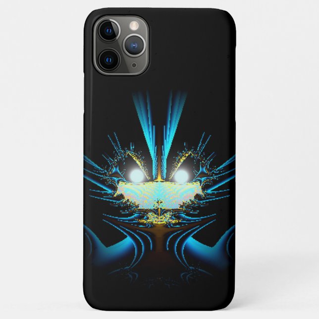 Leuchtende Augen Leuchtende blaue Kreatur Case-Mate iPhone Hülle (Rückseite)