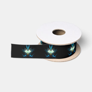 Leuchtende Augen Leuchtendes Blaues Wesen Satinband