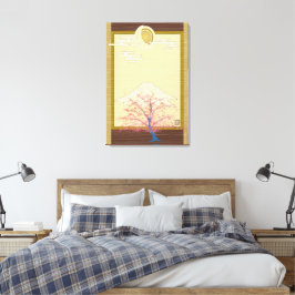 Leuchtende Bäume Leinwanddruck