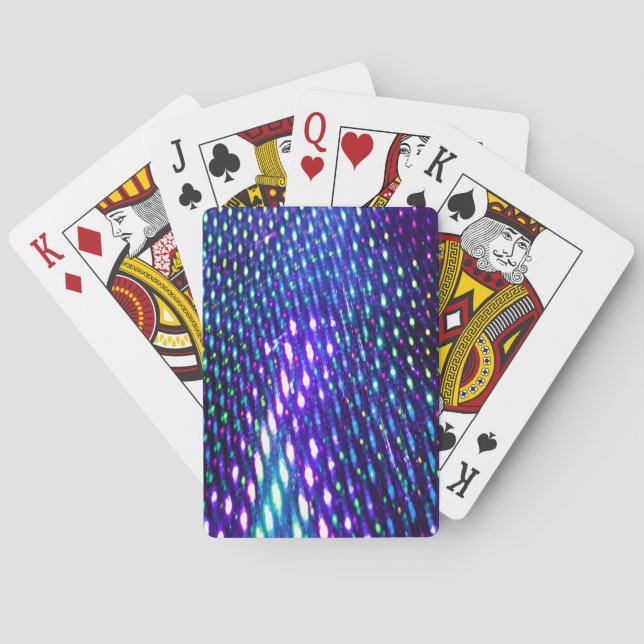 Leuchtende blaue Lichtspielkarten Spielkarten (Rückseite)