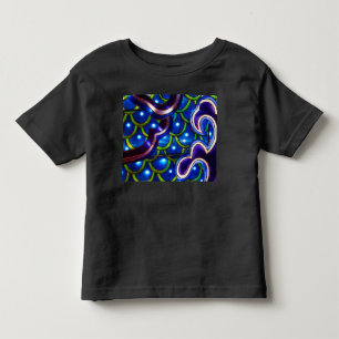 Leuchtende blaue Schuppen Kleinkind T-shirt