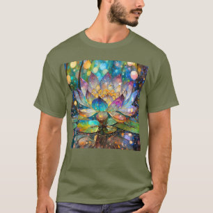 Leuchtende blühende Lotusblume T-Shirt