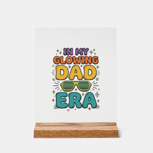 Leuchtende Dad Era Retro Sonnenbrille Dad Shirt De Acrylschild