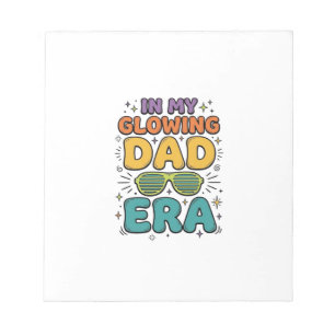 Leuchtende Dad Era Retro Sonnenbrille Dad Shirt De Notizblock