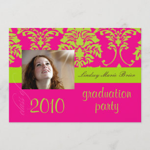 Leuchtende Dambe/heißes Rosa Einladung