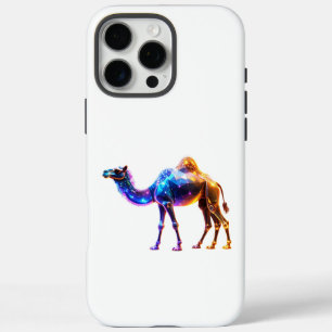 Leuchtende digitale Kamelkunst iPhone 16 Pro Max Hülle