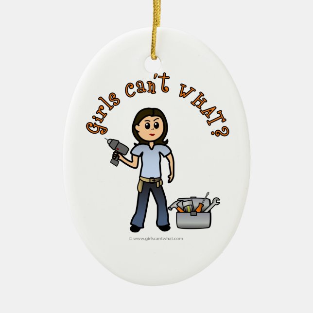 Leuchtende Diva Keramik Ornament (Vorne)