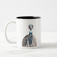 Leuchtende Emu-Vogelkunst