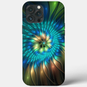 Leuchtende Fantasie-Blume, buntes Abstraktes Frakt Case-Mate iPhone Hülle