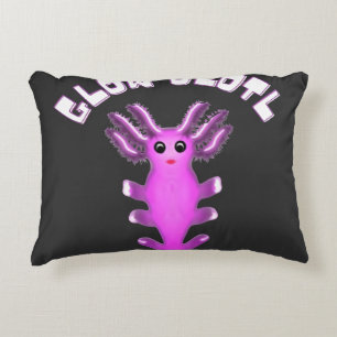 Leuchtende Galaxie Axolotl Digitale Kunst Dekokissen