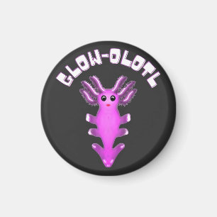 Leuchtende Galaxie Axolotl Digitale Kunst Magnet