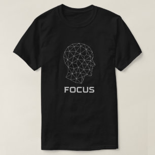 Leuchtende geometrische Denkweise Linienkunst T-Shirt