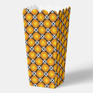 Leuchtende goldene Punkte Schwarz-Weiß-Gittermuste Geschenkschachtel