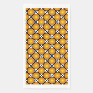 Leuchtende goldene Punkte Schwarz-Weiß-Gittermuste Serviette