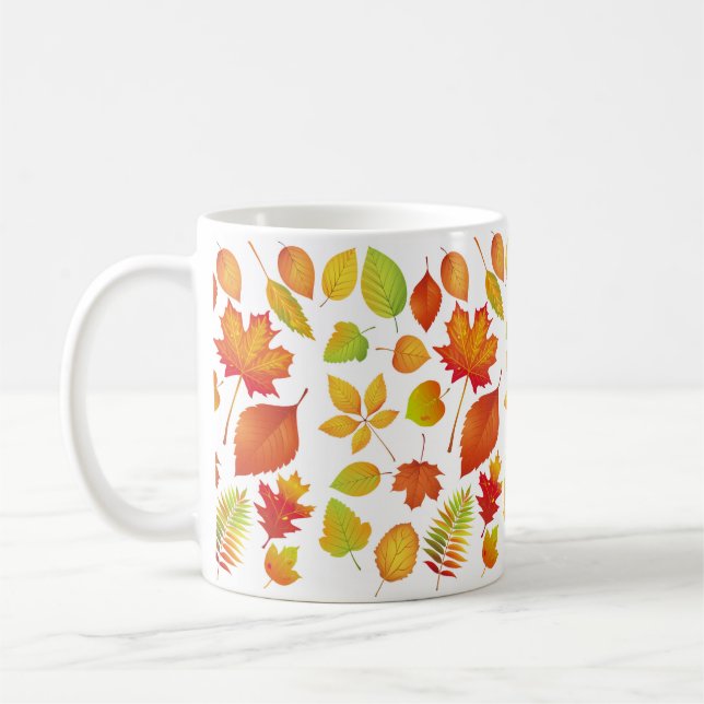 Leuchtende Herbstleaves Kaffeetasse (Links)