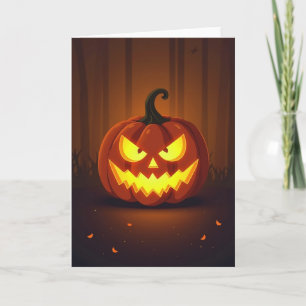 Leuchtende Jack O Lantern Karte