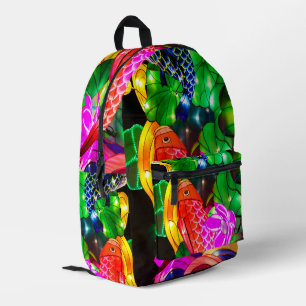 Leuchtende Koi Bedruckter Rucksack