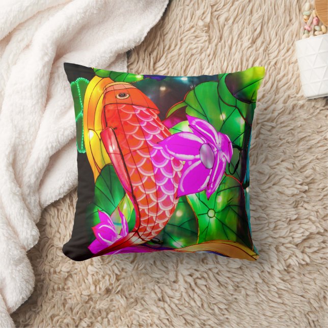 Leuchtende Koi Kissen (Decke)