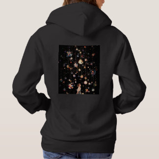 Leuchtende Kugeln Sternennacht  Hoodie