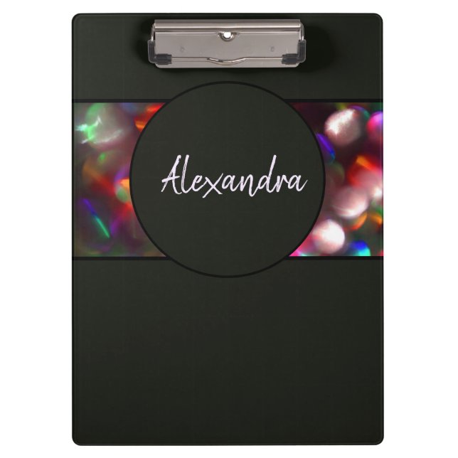 Leuchtende Lichter Klemmbrett (Vorderseite)