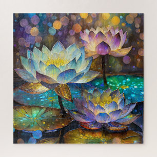 Leuchtende Lotusblumen Trio