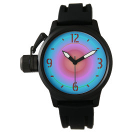 Leuchtende mehrfarbige Darstellung>MEN-Uhren Armbanduhr