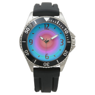 Leuchtende mehrfarbige Darstellung>MEN-Uhren Armbanduhr