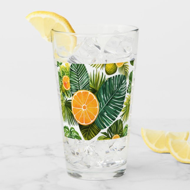 Leuchtende Orangengarten-Melodie Glas (Vorderseite Ice)