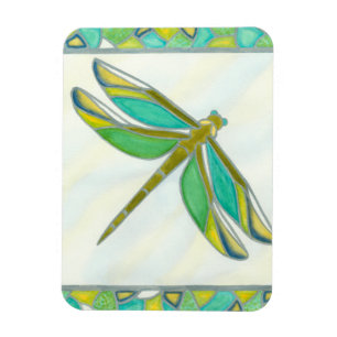 Leuchtende Pastelllibelle durch Vanna Flucht Magnet