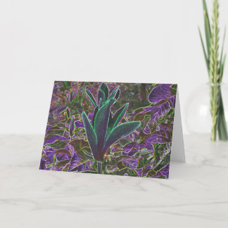 Leuchtende Rhododendron-Gruß-Karte Karte