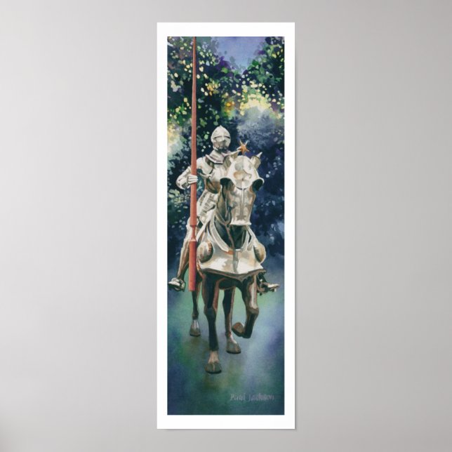 "Leuchtende Rüstung" Ritterfarbe Poster (Vorne)