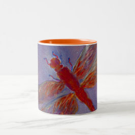 Leuchtende Schimmer-Libelle Zweifarbige Tasse