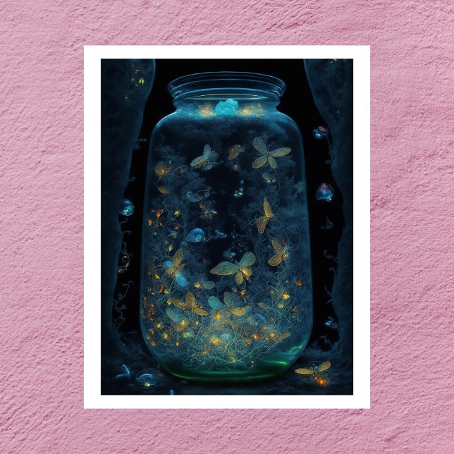 Leuchtende Schmetterlinge | Digitale Kunst Poster (Von Creator hochgeladen)
