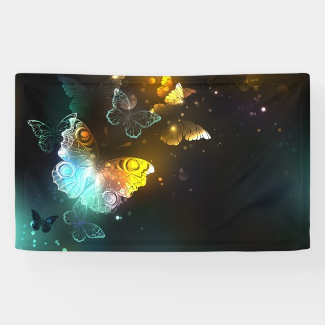 Leuchtende Schmetterlinge und Nachtschmetterlinge Banner (Horizontal)